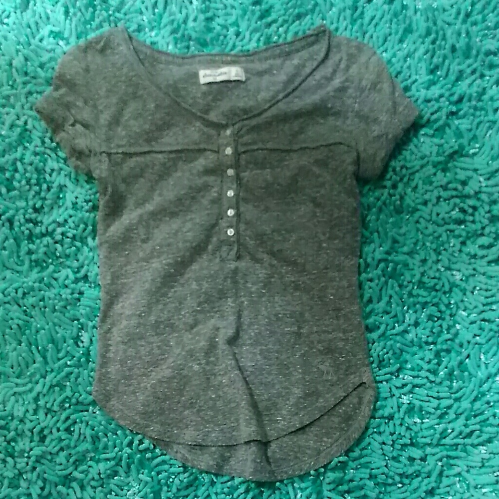 Grey cotton T - shirt